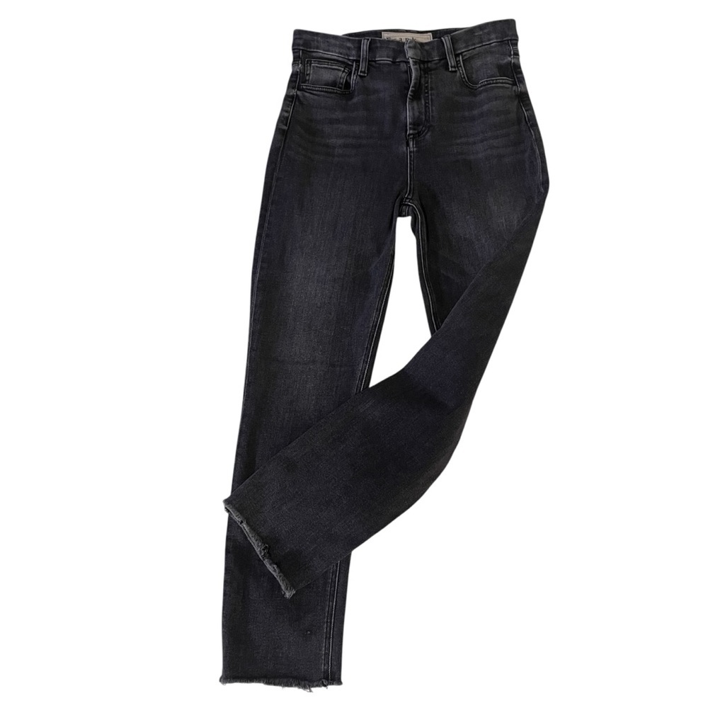 Frank & Eileen Derry Signature Slim Straight Washed Black Raw Hem Jeans Size 27 - Picture 5 of 14